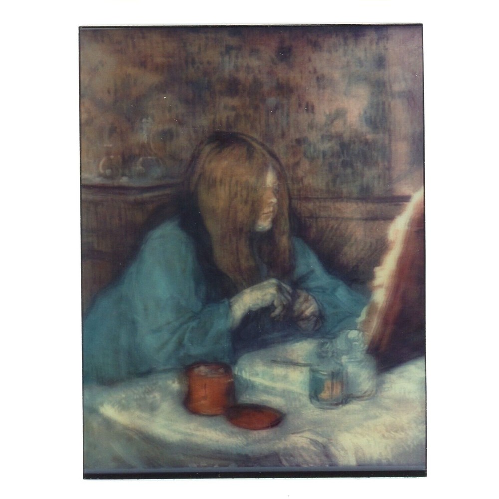 Madame Poupoule by Henri de Toulouse-Lautrec Art Print 3.5" x 4.5" Lenticular 3D